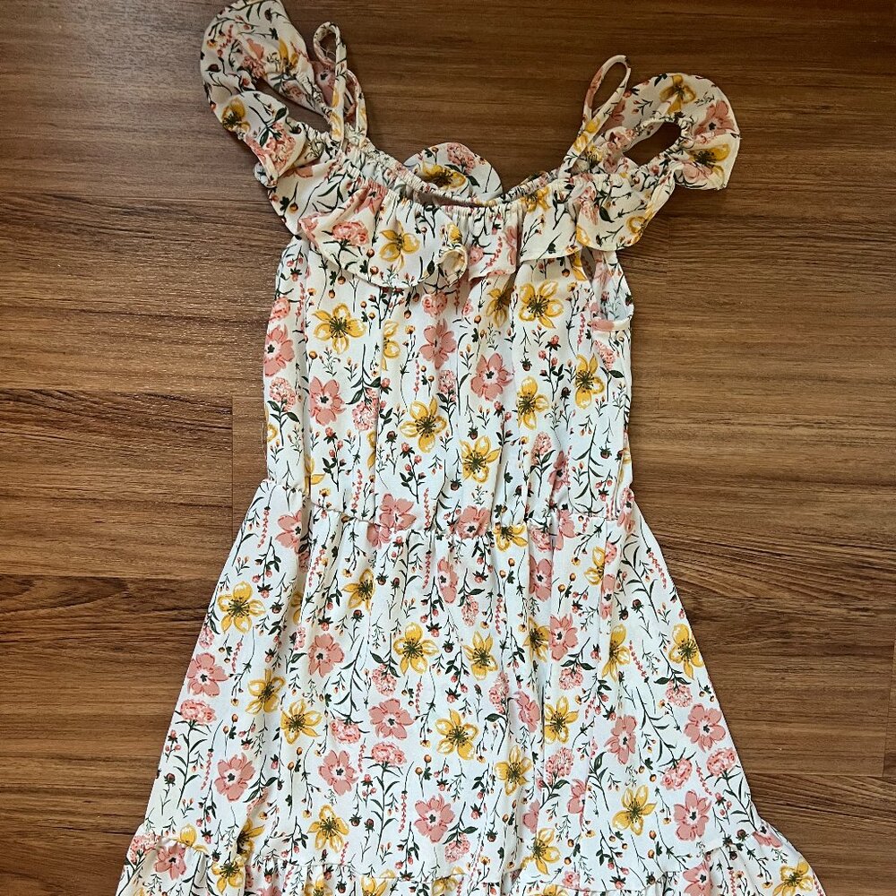 Ruffle Floral Dress
